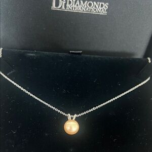 Genuine fresh water unique large Gold Pearl necklace